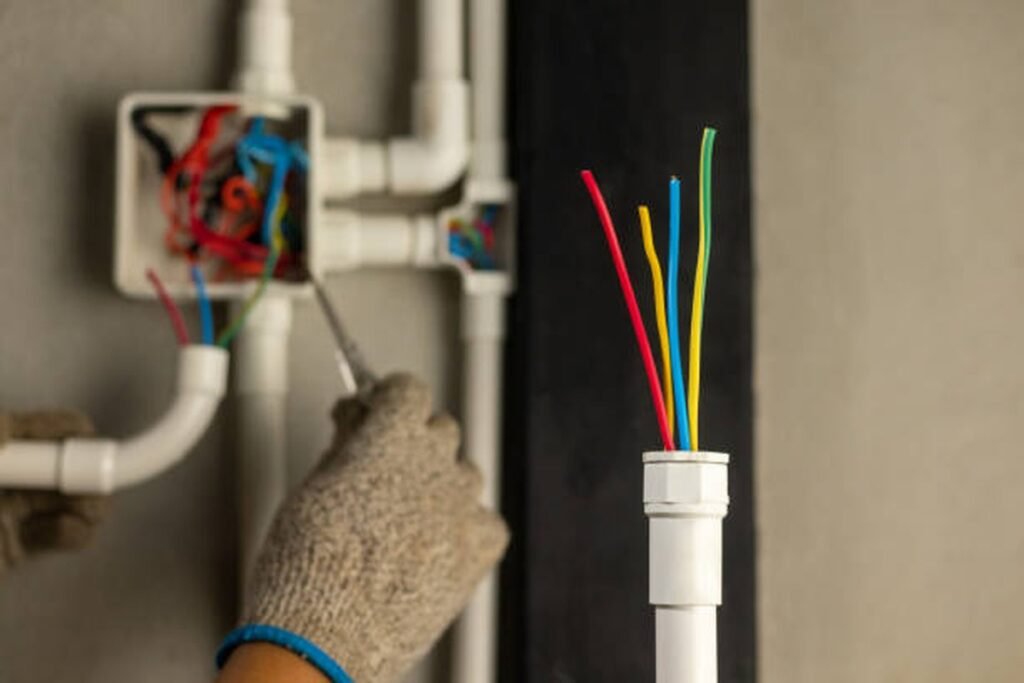 Antes do serviço elétrico